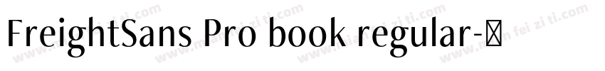FreightSans Pro book regular字体转换